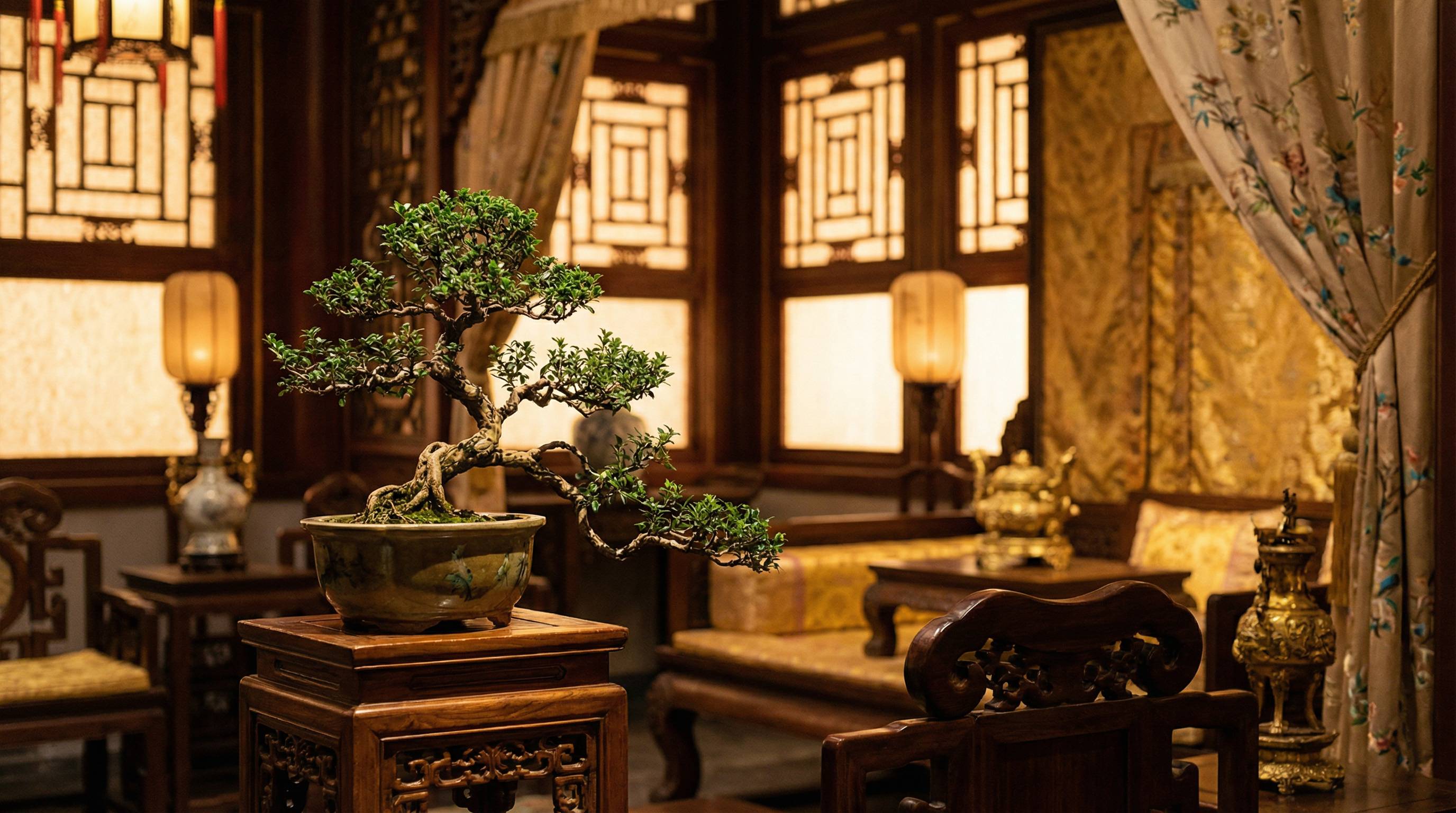 女神视频植物视频 - 古典盆景艺术视频