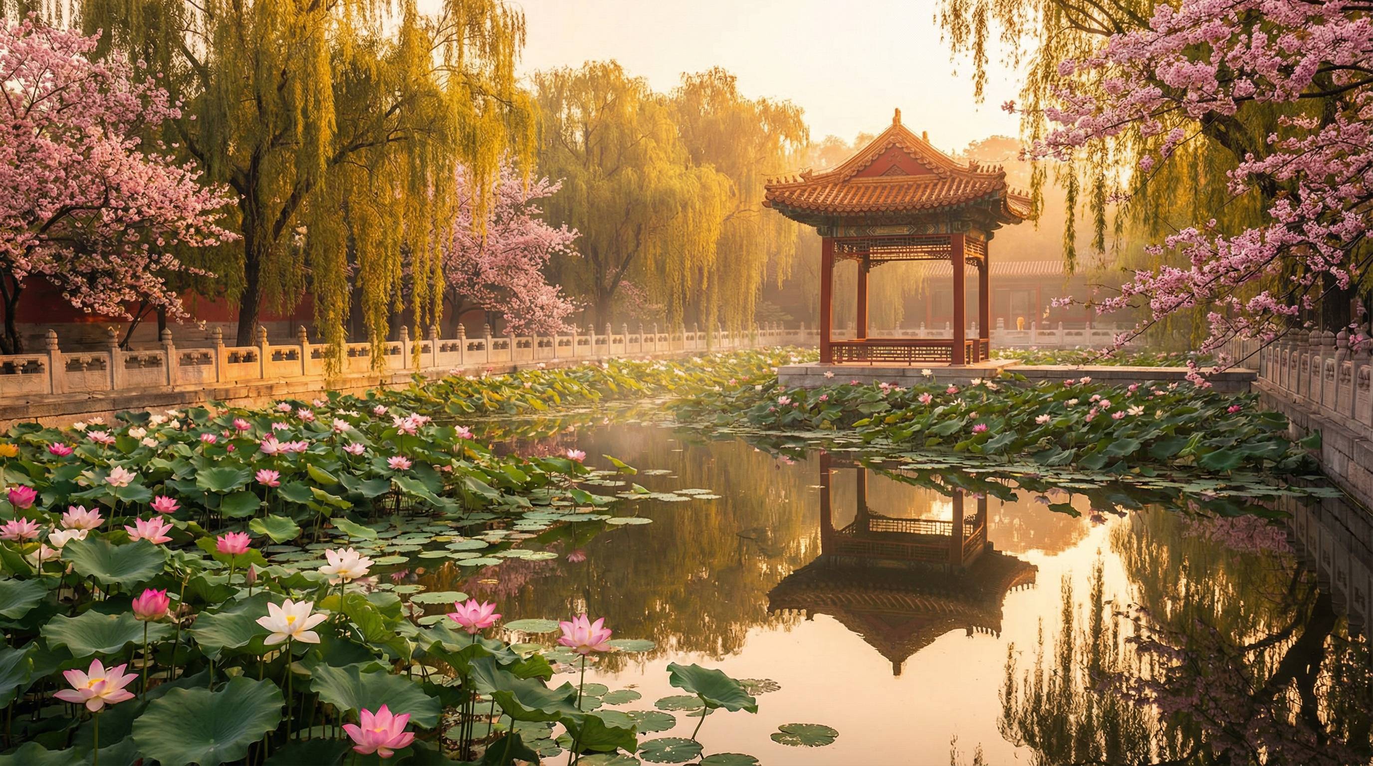 女神视频植物视频 - 荷塘月色植物视频