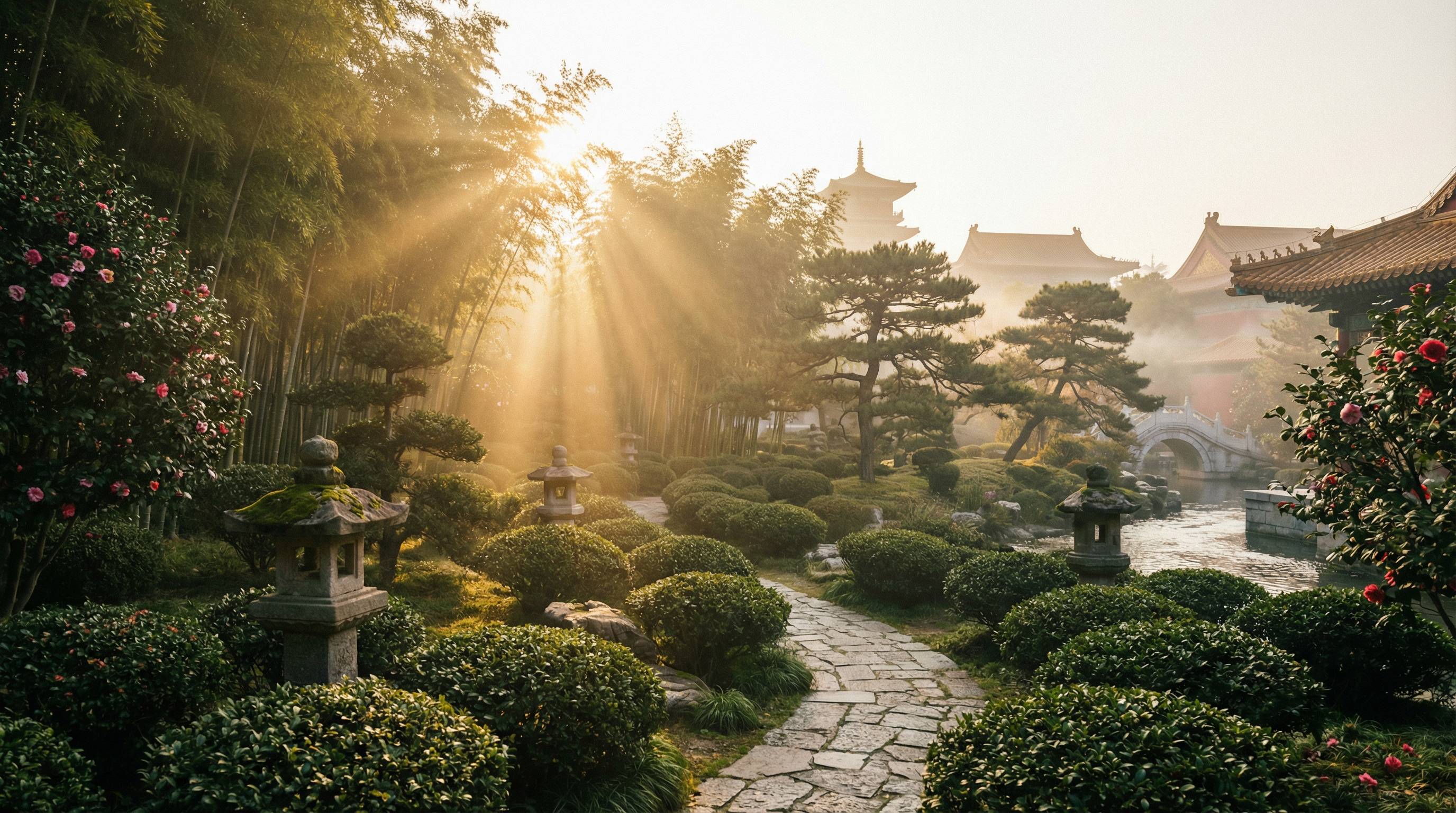 女神视频植物视频 - 茶园晨曦植物视频